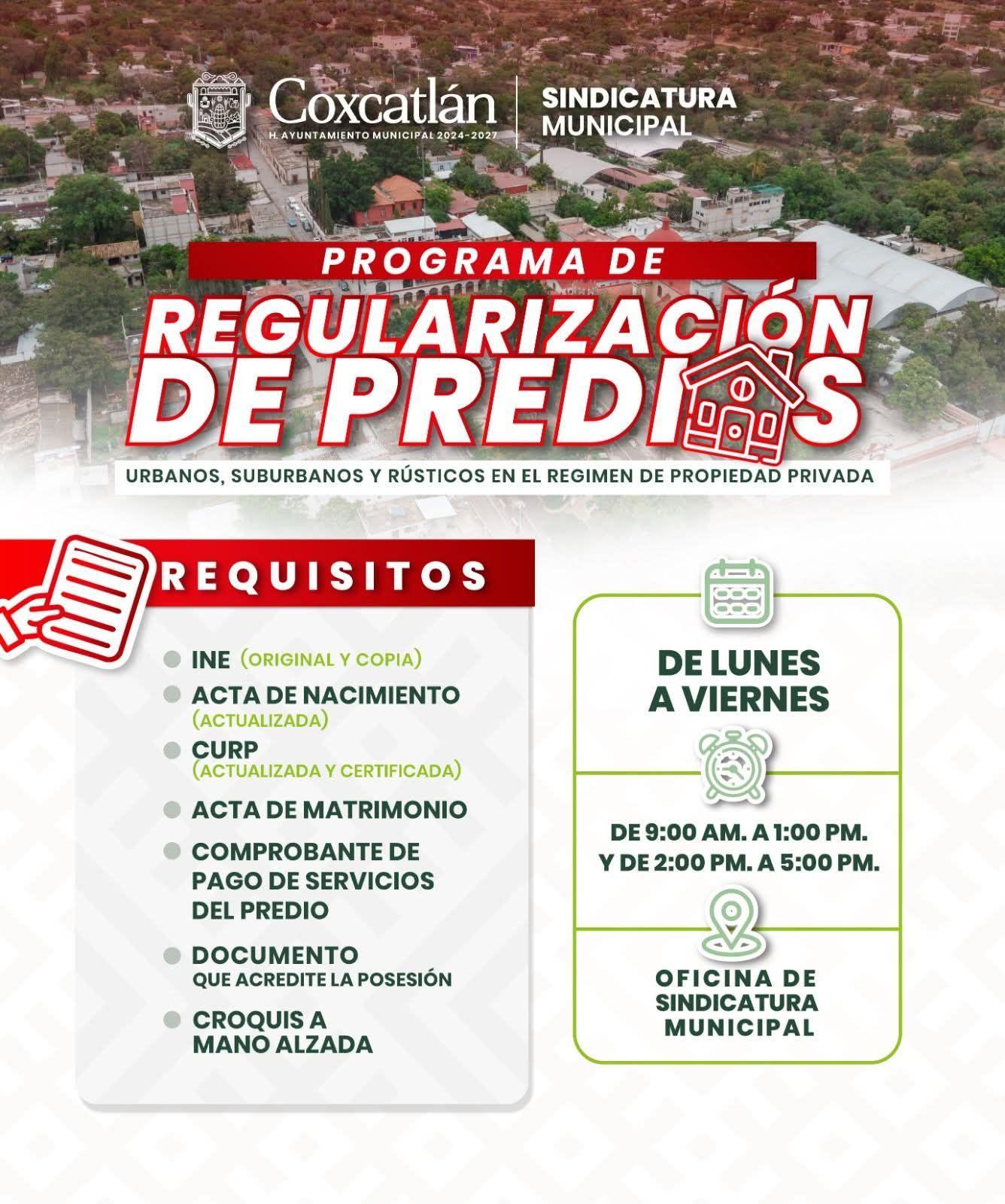 PROGRAMA DE REGULARIZACIÓN DE PREDIOS
